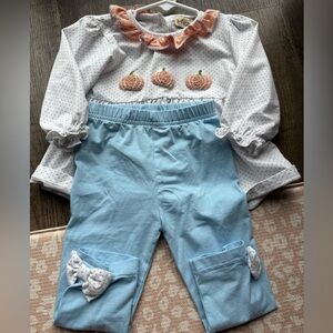 Southern Darlin Smocks Pumpkin Outfit